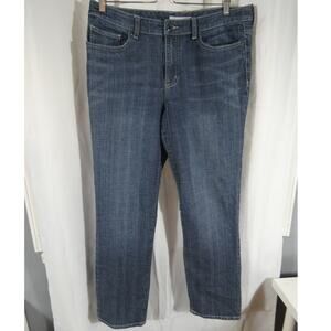 Chico's Platinum Denim Jeans Size 1.5 Straight Leg Medium Wash